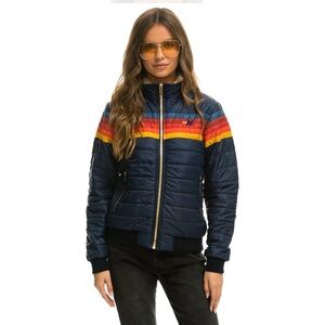 NWT! AVIATOR NATION - 5 STRIPE JACKET - NAVY
